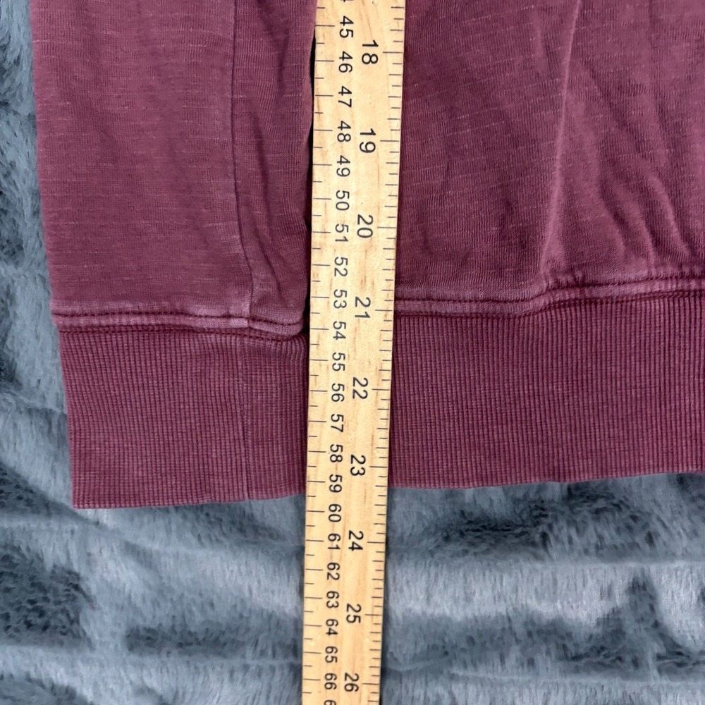 Athleta Womens Mauve Pink Raglan Sleeve Cotton Blend Sweatshirt Size M 7793 - Picture 3 of 7